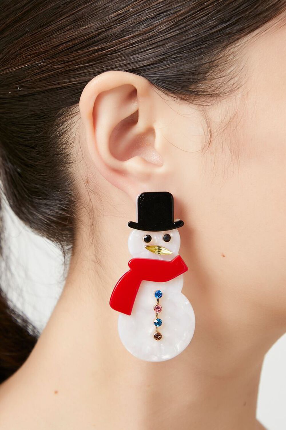 Luxury snowman Eyrnalokkar