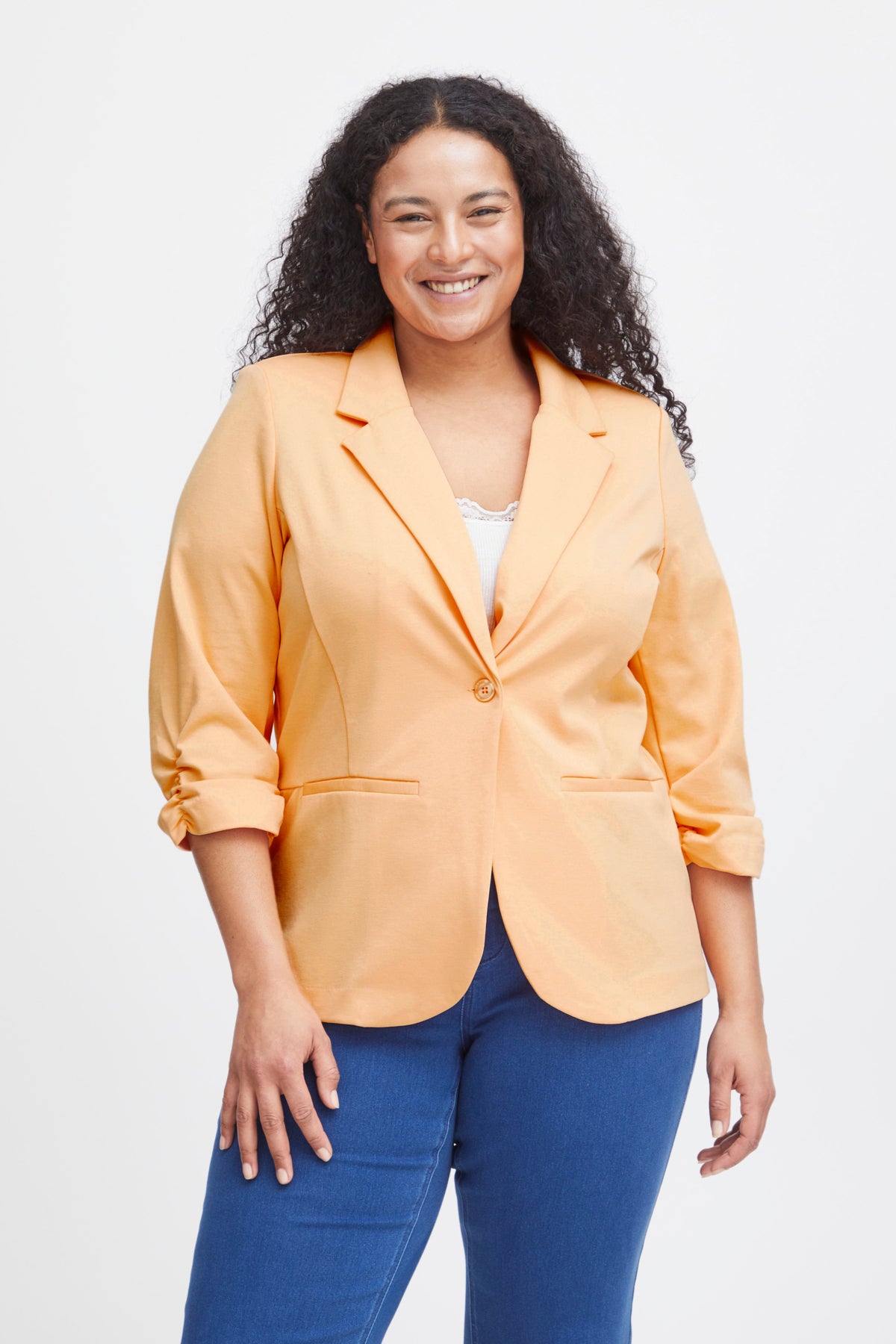 Simple Wish Blazer - Peach