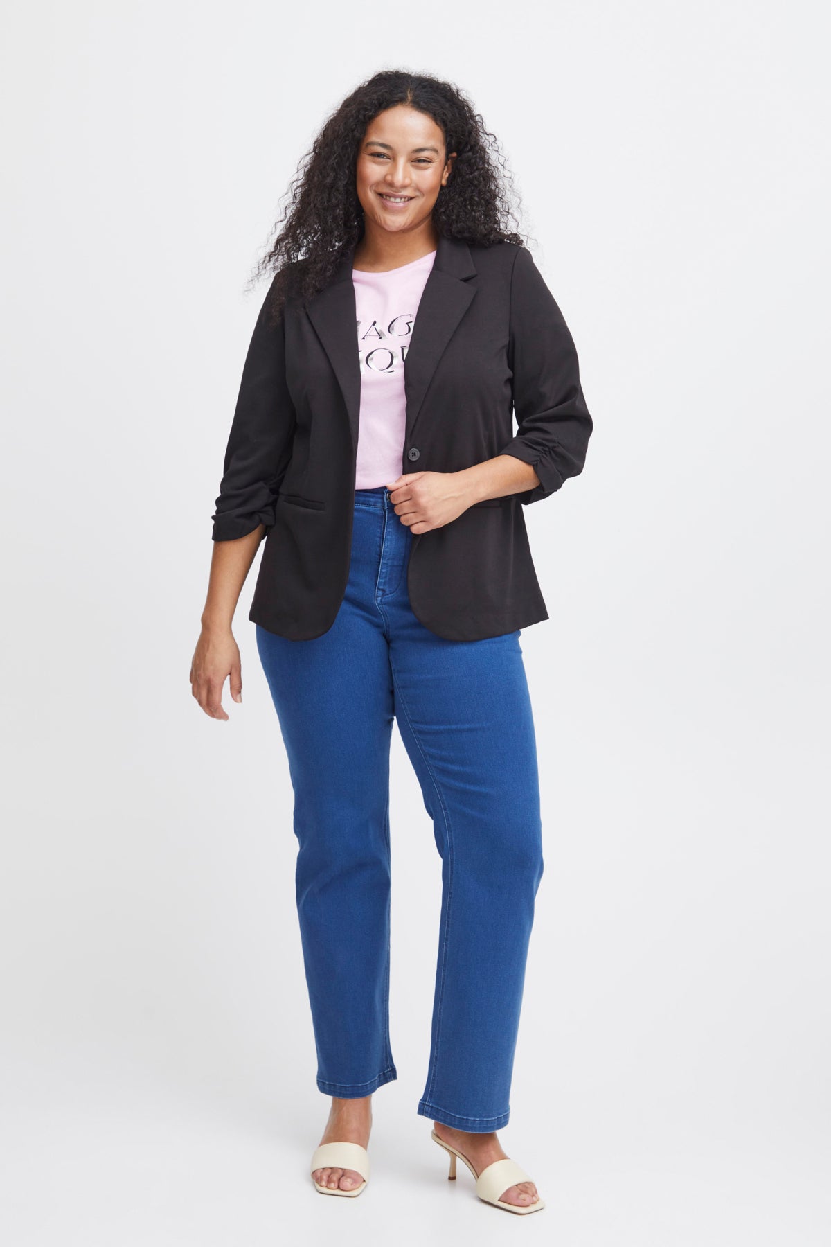 Simple Wish Blazer - Black