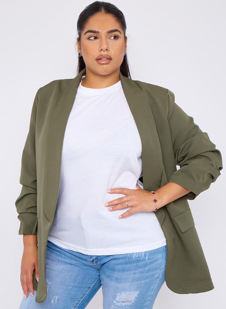 Khaki Aarya Blazer