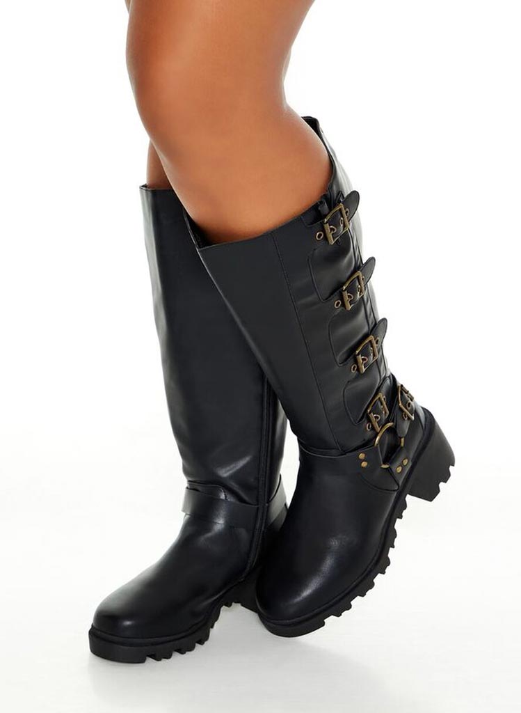 Buckle Wide Fit Boots