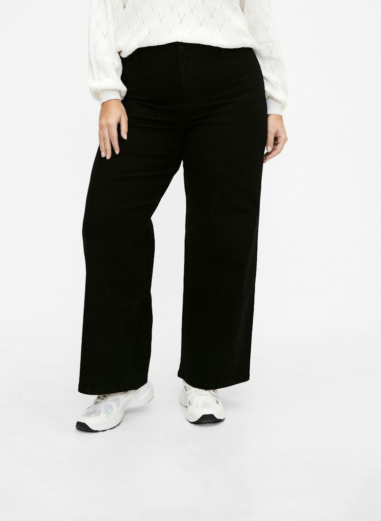 Selina Wide Jeans - Black