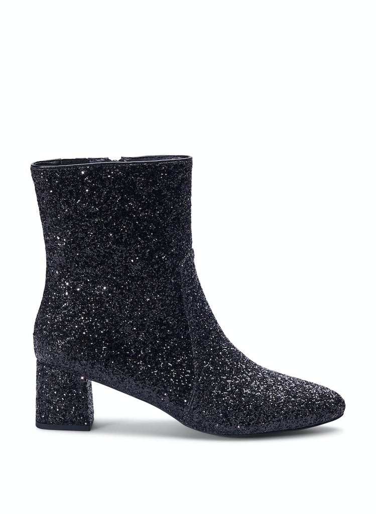 Clara Glitter Booties - Wide Fit