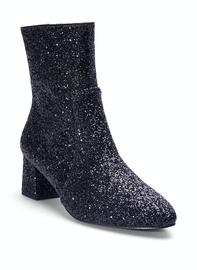 Clara Glitter Booties - Wide Fit