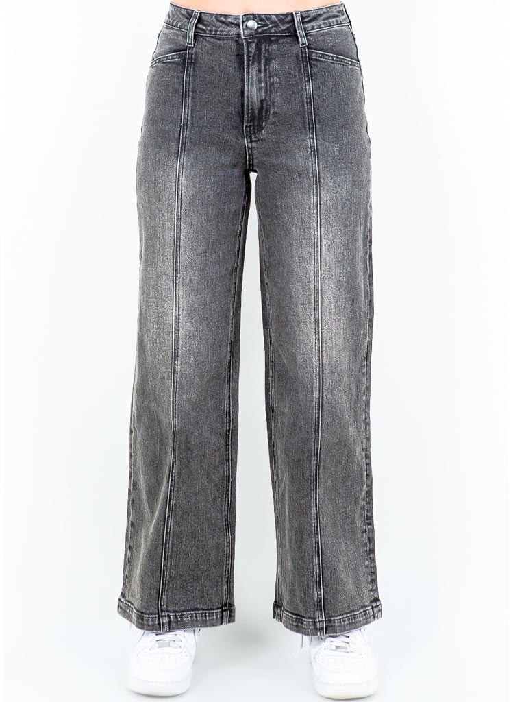 Bazi Grey Wide Jeans