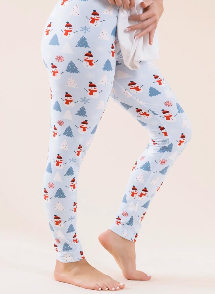 Soft Leggings - Snowman