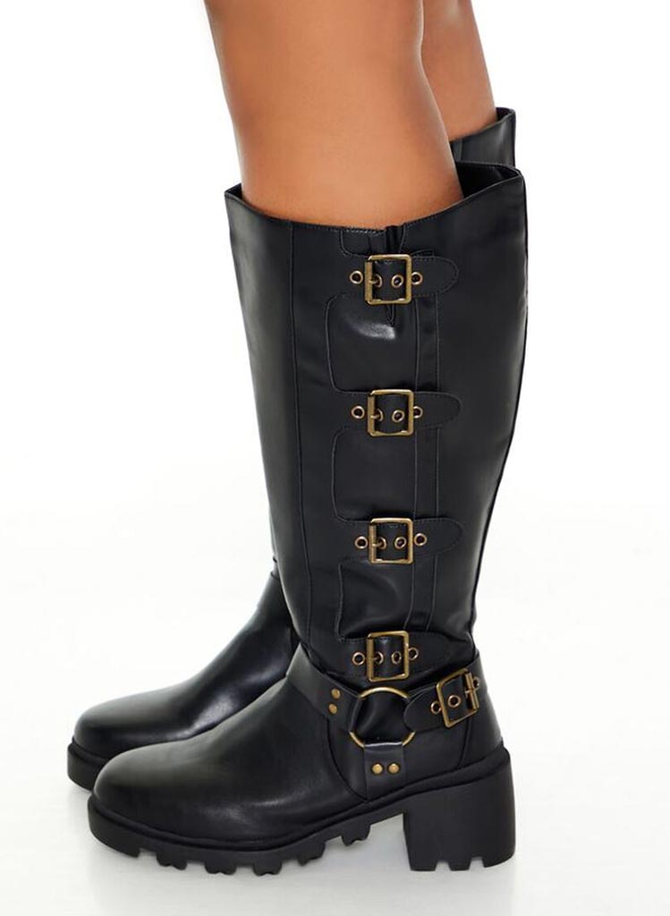 Buckle Wide Fit Boots