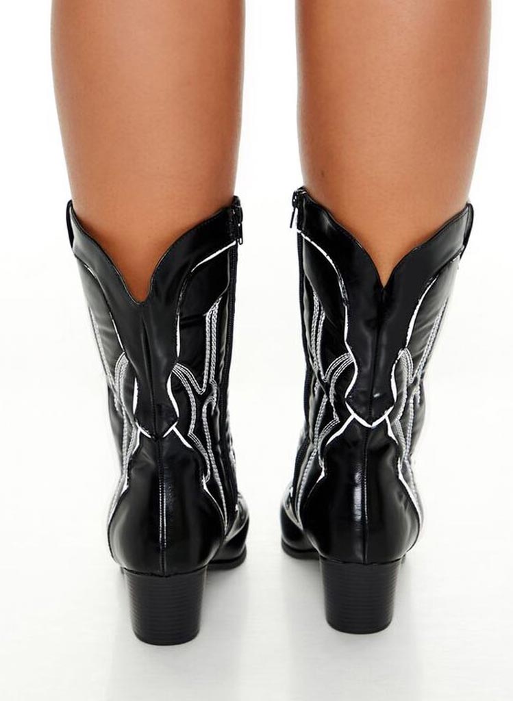 Western Booties - WIDE FIT