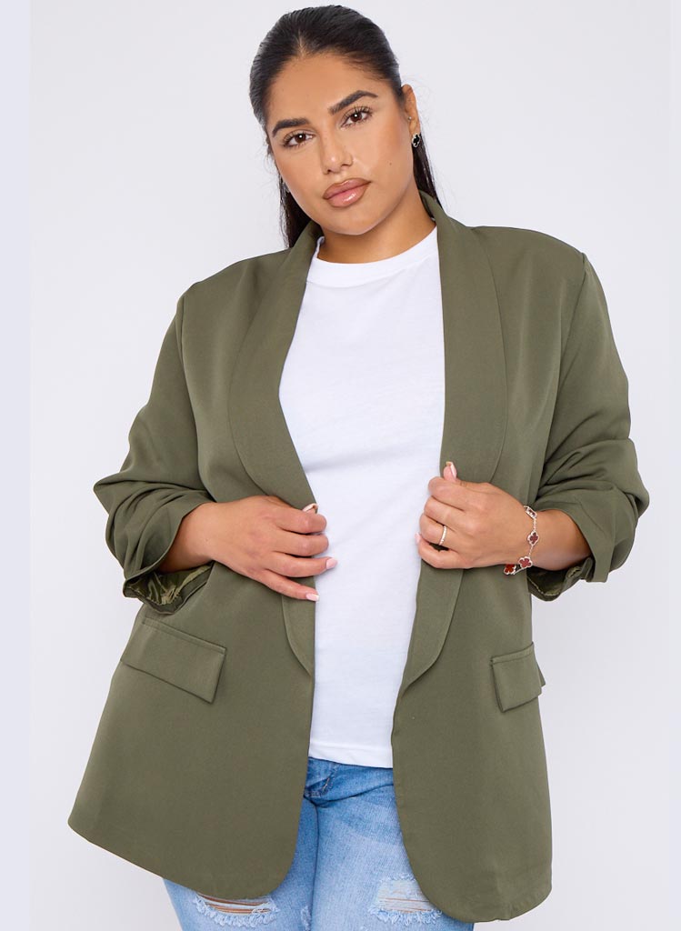 Khaki Aarya Blazer