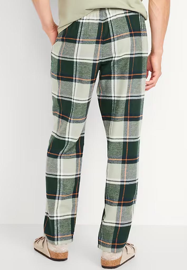 Green Flannel Náttbuxur