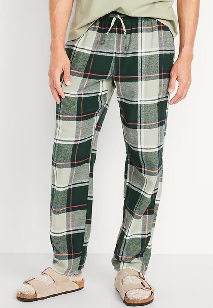 Green Flannel Náttbuxur