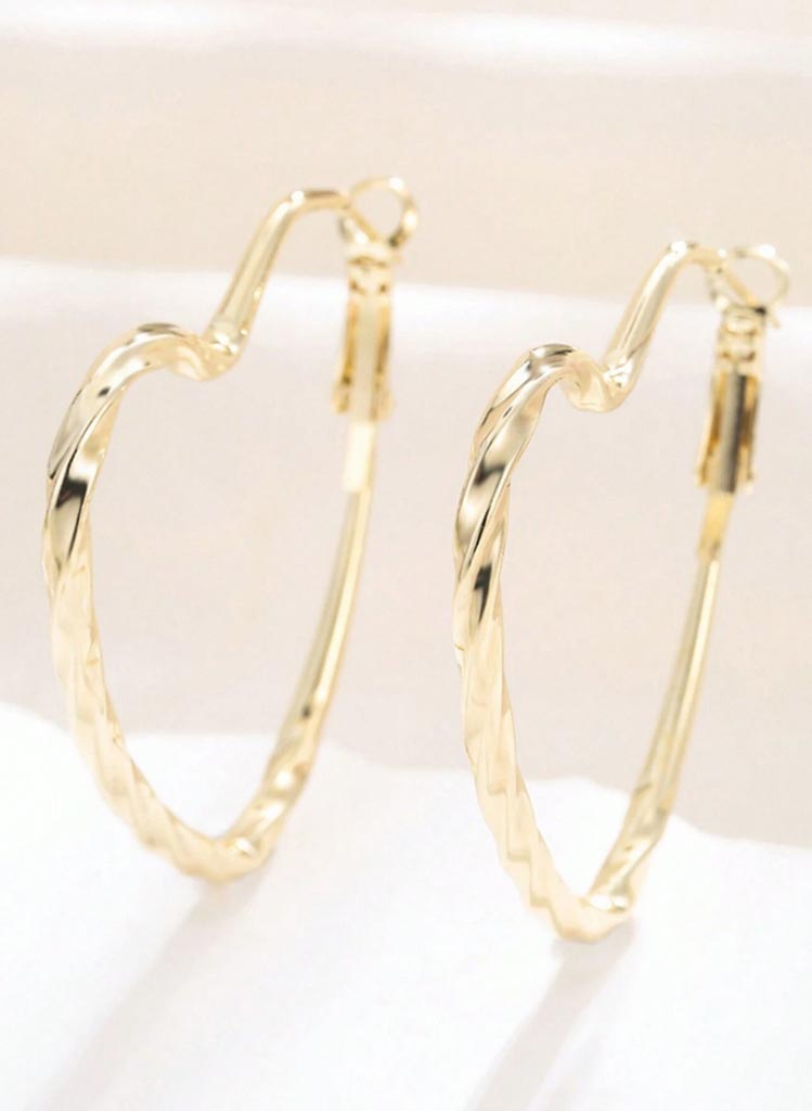 Heart Shape Hoops