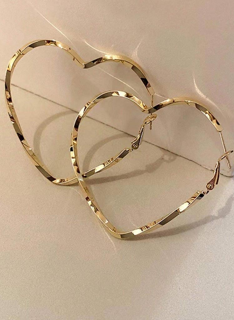 Heart Shape Hoops