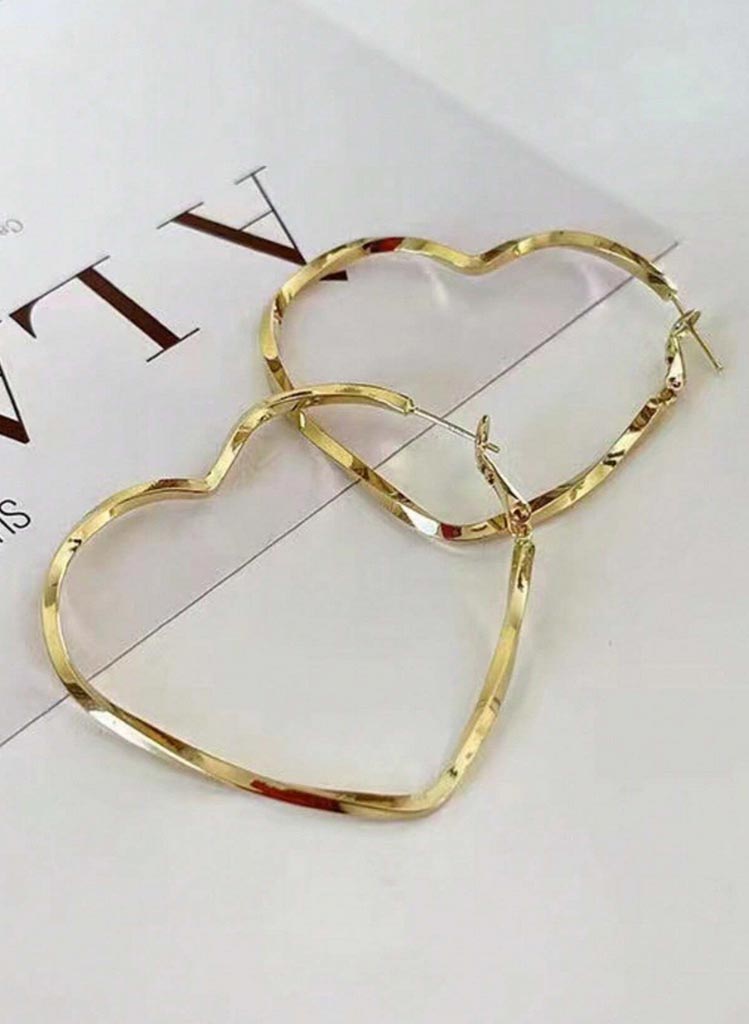 Heart Shape Hoops